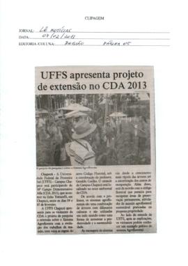 UFFS apresenta projeto de extensão no CDA 2013