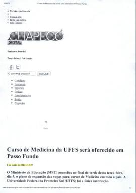 Medicina da UFFS será oferecido em Passo Fundo