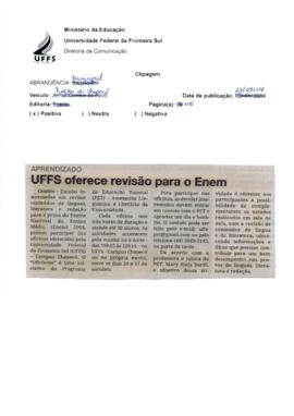 UFFS oferece revisão para o ENEM