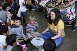 Bateria Trombatuque na Escola Parque Cidadã