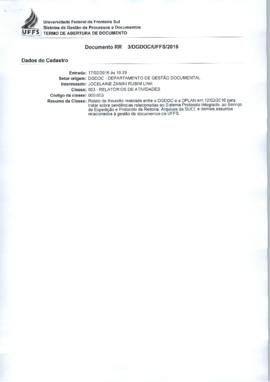 Relato de Reunião sobre protocolo e gestão de documentos - 120216