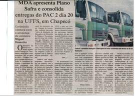 MDA apresenta Plano Safra e consolida entregas do PAC 2 dia 20 na UFFS