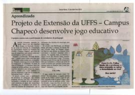 Projeto de Extensão da UFFS - Campus Chapecó desenvolve jogo educativo