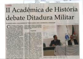 II Semana Acadêmica de História debate Ditadura Militar