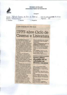 UFFS abre Ciclo de Cinema e Literatura