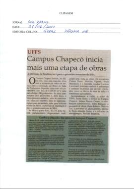 Campus Chapecó inicia mais uma etapa de obras