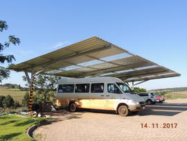 Instalação de abrigos para veículos oficiais - Campus Laranjeiras do Sul