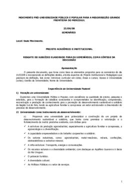 Resgate dos subsídios elaborados para os seminários – 230808