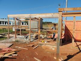 Construção do pavilhão de Patrimônio – Almoxarifado – Laranjeiras do Sul