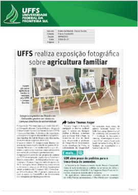 UFFS realiza exposição fotográfica sobre agricultura familiar