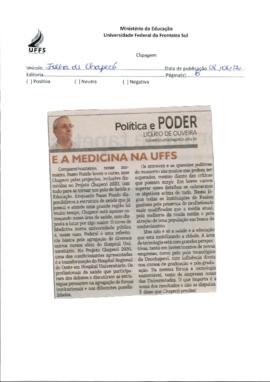 Opinião sobre implantação do Curso de Medicina na UFFS Campus Chapecó