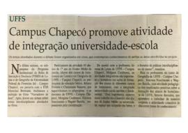 Campus Chapecó promove atividade de integração universidade-escola