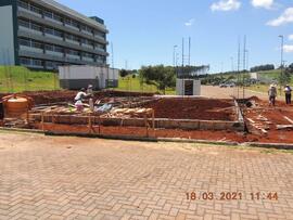 Construção do prédio da Cantina do Campus Laranjeiras do Sul