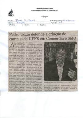 Pedro Uczai defende a criação de campus da UFFS em Concórdia e SMO