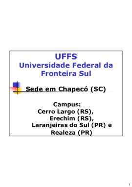 Composição da Comissão de Implantação da UFFS  - 2009