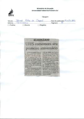 UFFS comemora seu primeiro aniversário