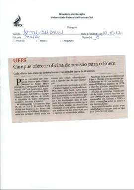 Campus Chapecó da UFFS oferece oficina de revisão para o ENEM