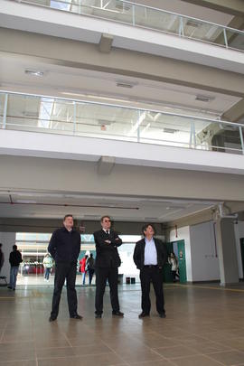 Prefeito e vice-prefeito visitam as obras do campus Chapecó