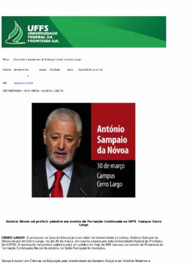 Candidato a presidente de Portugal estará em Cerro Largo