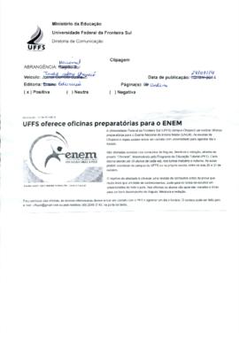 UFFS oferece oficinas preparatórias para o ENEM