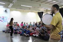 Bateria Trombatuque na Escola Parque Cidadã