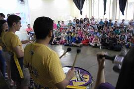 Bateria Trombatuque na Escola Parque Cidadã