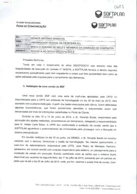 Ficha de Comunicação sobre irregularidades contrato