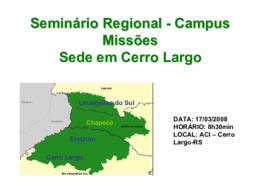 Seminário Regional Campus Missões – 170308